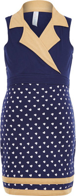 

Naughty Ninos Girls Mini/Short Party Dress(Blue, Sleeveless