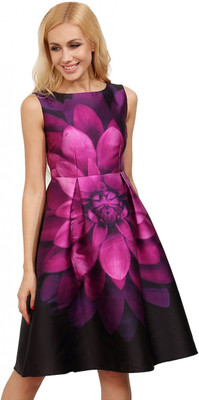 

PRDesign Women's Fit and Flare Black Dress