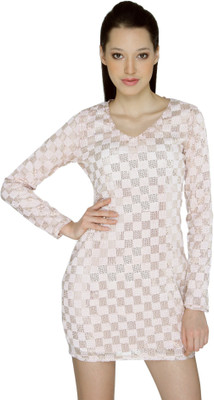 Ashtag Women Bandage Beige Dress Ashtag Women Bandage Beige Dress