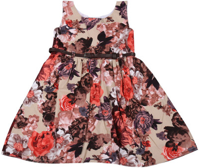 

Jilax Midi/Knee Length Party Dress(Multicolor, Sleeveless), Multicolour