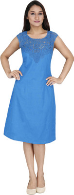 

Svt Ada Collections Women's A-line Light Blue Dress, Ferozi