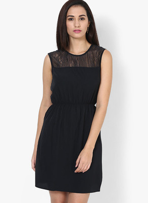 

Only Women's Gathered Black Dress
