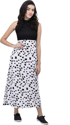 mudrika women's maxi multicolor dress