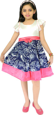 

SSMITN Midi/Knee Length Casual Dress(Pink, Half Sleeve