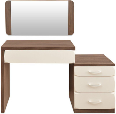 

@home by Nilkamal Ozone Engineered Wood Dressing Table(Finish Color - Walnut With White)