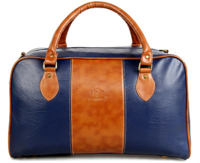 

The Clownfish Artificial Leather Duffel Luggage Cabin Bag Travel Duffel Bag(Blue)