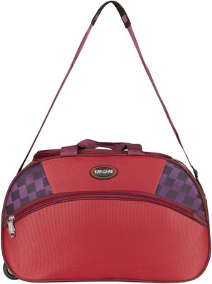 

Top Gear TOP GEAR Premium Duffel Bag With Wheel Duffel Strolley Bag(Maroon)