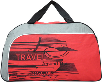 

Heels & Handles Mora Travel Duffel Bag(Red, Grey, Black), Black;grey;red