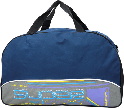 

Heels & Handles Mora Travel Duffel Bag(Blue, Grey, Black), Black;blue;grey