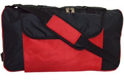 

Tangerine Wheel & Straps and Handles Travel Duffel Bag(Black, Red)