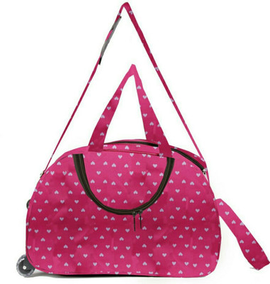 

Inte Enterprises (Expandable) style Travel Duffel Bag(Pink)