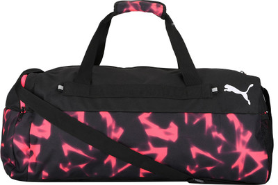 

Puma Fundamentals Sports Bag Graphic M Gym Bag(Red, Black), Black;red