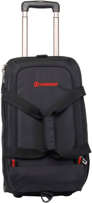 

Harissons 20 inch/52 cm (Expandable) D-Lite Expander Trolley Duffel Strolley Bag(Black)