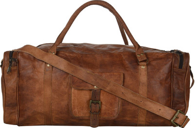 

Ramraj 100% Genuine Leather Travel Duffel Bag Travel Duffel Bag(Brown)