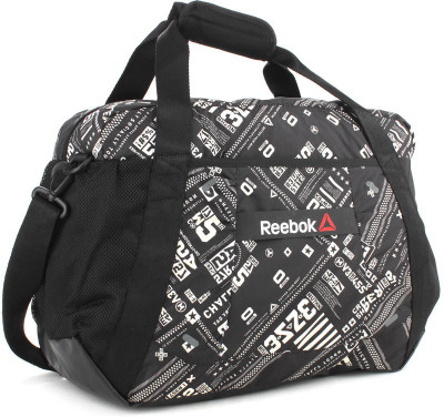 

REEBOK Travel Duffel Bag(White, Black), Black;white