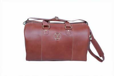 

Y Store Genuine Leather Duffel Bag Travel Duffel Bag(Brown)