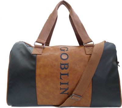 

Goblin DART DUFFLE Travel Duffel Bag(Brown, Black), Black;brown