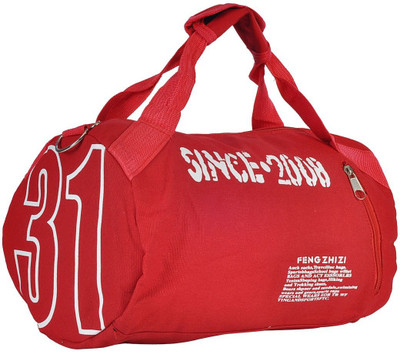 Hawai 14 inch/35 cm Unisex Travel/ Sports Travel Duffel Bag(Red)