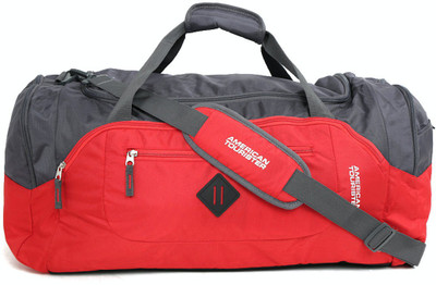 

American Tourister Tahoe Travel Duffel Bag(Red, Grey), Grey;red