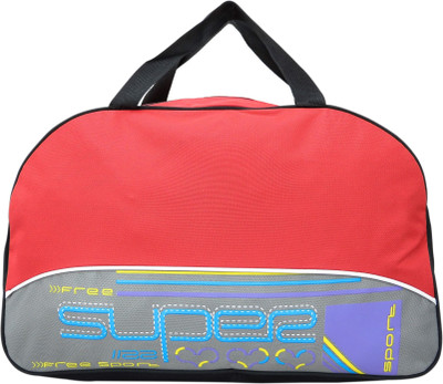 

Heels & Handles Mora Travel Duffel Bag(Red, Grey, Black), Black;grey;red