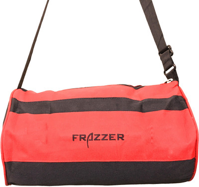 Frazzer Sports Travel Duffel Bag(Black, Red)