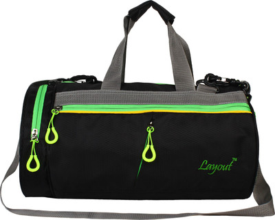 

Layout 17 inch/43 cm (Expandable) Energy12 Gym Bag(Black)