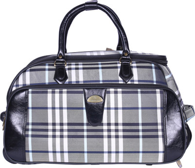 

sammerry SMBL-Check Duffel Strolley Bag(Black)