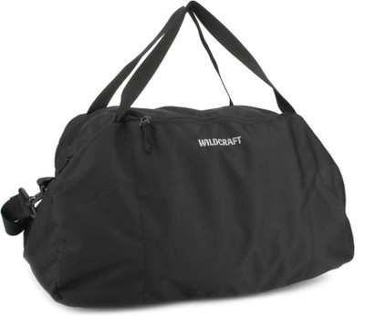 Wildcraft 11 inch/28 cm Transit Black Travel Duffel Bag(Black)