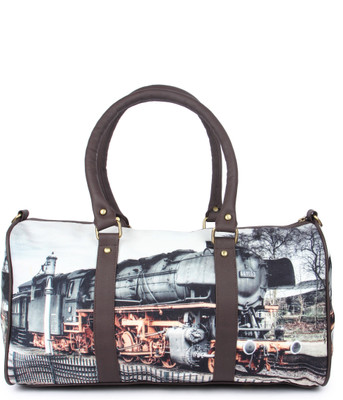 

Zoe Makhoa 15 inch/40 cm The Great Train Travel Duffel Bag(Grey)