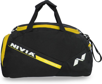 

Nivia Sports Space Gym Bag Multi-purpose(Multicolor, Kit Bag), Black;yellow