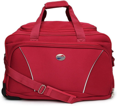 

American Tourister (Expandable) Vision Duffel Strolley Bag(Red)