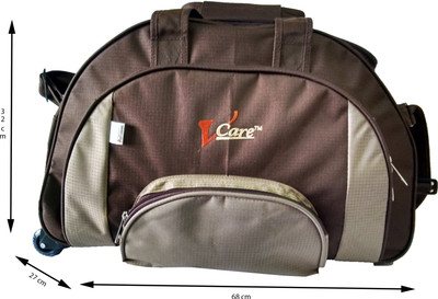 

Vcare 22 inch/56 cm VC25 Duffel Strolley Bag(Brown)