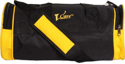 

Vcare 18.5 Inches Travel Bag Gym Bag(Black, Yellow)
