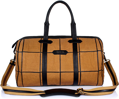 

THE MAKER Kilburn Duffel Bag Travel Duffel Bag(Brown, Black), Black;brown
