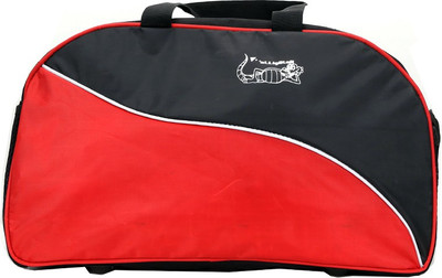 

Elligator 22 inch/56 cm Polyester travel DuffleBag - Travel Duffel Bag(Black, Red)