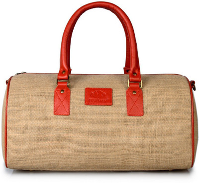 

The Clownfish Exclusive Jute Duffel Strolley Bag Duffel Strolley Bag(Orange)