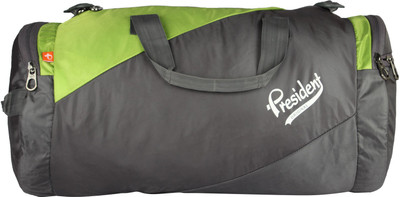 

President 21 inch/55 cm Drum Neo Travel Duffel Bag(Grey, Green), Green;grey