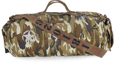 

The House of Tara 20 inch/51 cm Camouflage Finish Canvas Duffle/Gym Bag Travel Duffel Bag(Multicolor)