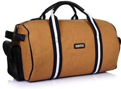 

THE MAKER Kilburn Duffel Bag Travel Duffel Bag(Brown, Black), Black;brown
