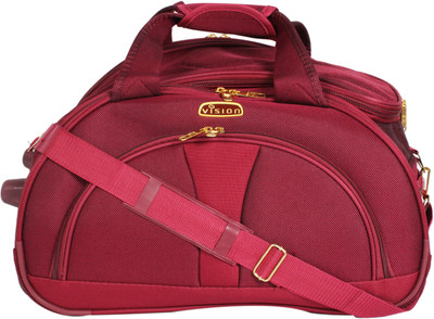 

Vision 24 With 3 Digit Lock Duffel Strolley Bag(Maroon)