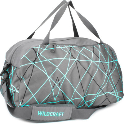 

Wildcraft 11 inch/28 cm Eclipse Travel Duffel Bag(Grey, Blue), Blue;grey