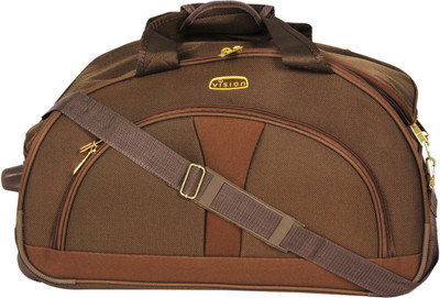 

Vision 22 With 3 Digit Lock Duffel Strolley Bag(Brown)