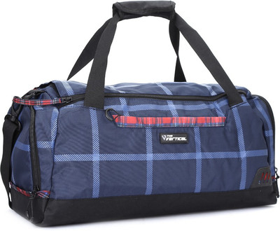 

The Vertical CHEQUERED Travel Duffel Bag(Blue)
