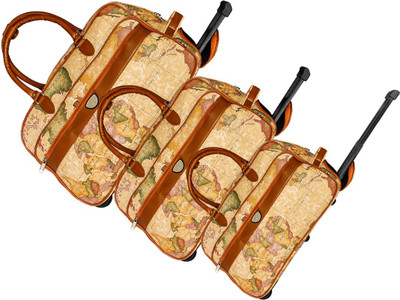 

Moladz 0 inch/0 cm Atlas - 3 Pcs Set Duffel Strolley Bag(Multicolor)
