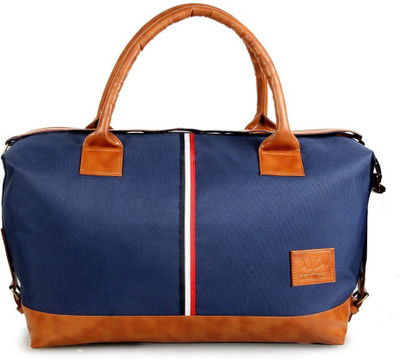 

The Clownfish Artificial Leather Duffel Luggage Cabin Bag Travel Duffel Bag(Blue)