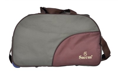 

Saccus 24 inch/61 cm Duffle Trolley Bag 24inch Duffel Strolley Bag(Green, Brown), Brown;green