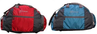 

Gleam 15 inch/38 cm Sport / Travelling (With Shoe Pocket ) Gym Bag(Red, Blue), Blue;red
