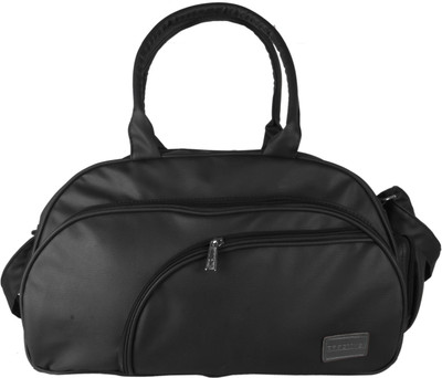 

Pragmus 20 inch/51 cm Prime Leather Finish Cabin Size Travel Duffle Travel Duffel Bag(Black)