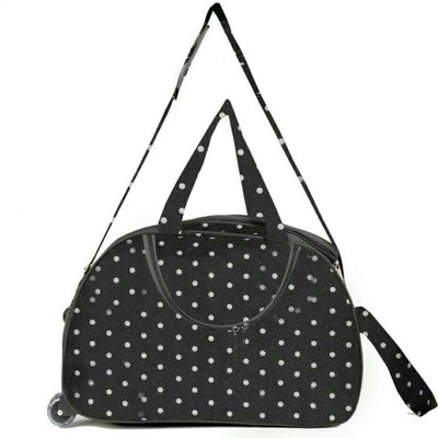 

Inte Enterprises (Expandable) style Travel Duffel Bag(Black, White)