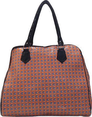 

Groset Patterned Leather Travel Duffel Bag(Multicolor)
